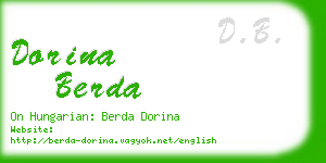 dorina berda business card